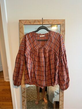 Doen plaid checkered blouse